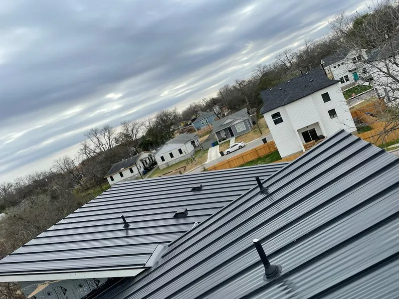 Standing seam metal roof panels with vents for Skylight Repair in Warrenville